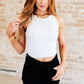 Cream of the Crop Rib Knit Tank Top in White