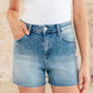 Elle High Rise Rhinestone Cutoff Shorts