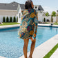 Luxury Beach Towel in Bright Retro Floral