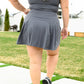 Game, Set and Match Tennis Skort in Titanium