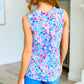 Lizzy Tank Top in Blue Spring Floral