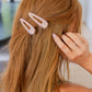 Teardrop Hair Clip in Pink Shell (2 Pack)