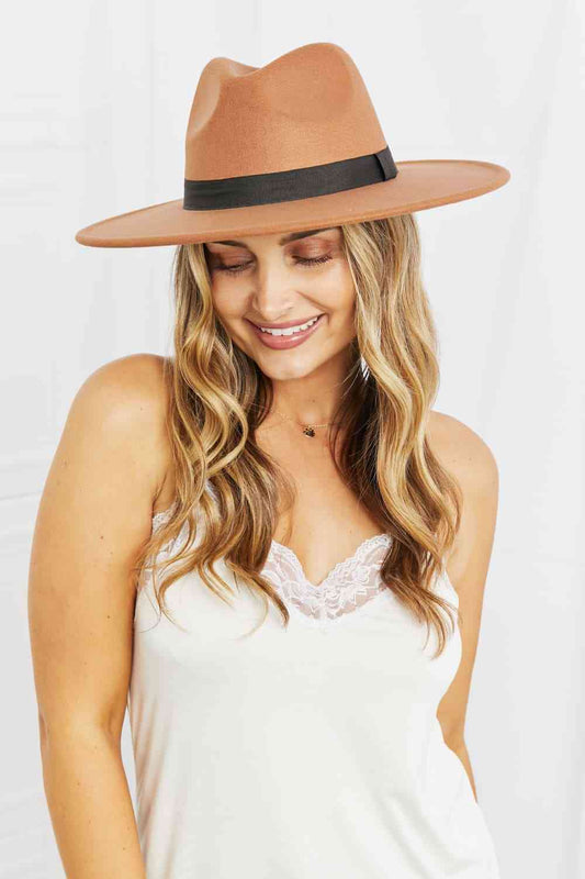Enjoy The Simple Things Fedora Hat Tan One Size