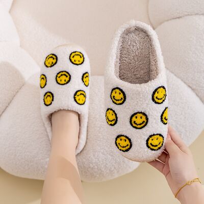 Smiley Face Slippers YELLOW SMILE MIX