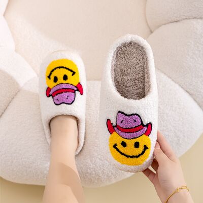 Smiley Face Slippers COWBOYSMILE