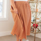 Are You Talking to Me Pleated Midi Skirt