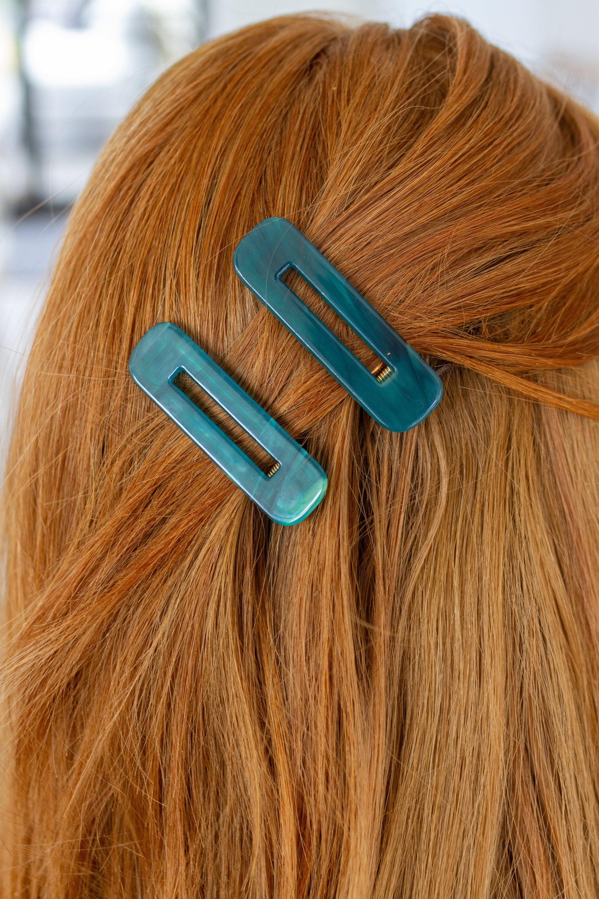 Double Trouble Hair Clip in Sea Blue (Set of 2)