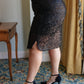 Gilded Age Sequin Skirt in Black