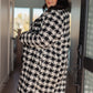 Monochromatic Moment Houndstooth Coat