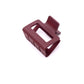 Small Square Claw Clip in Matte Berry